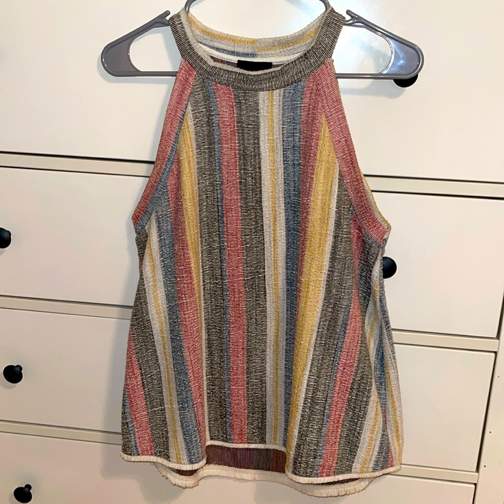 Light colorful stripe tank